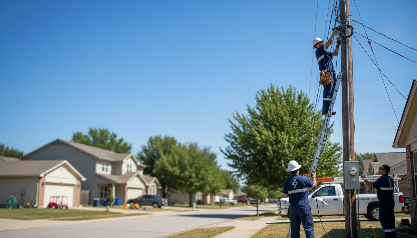 Residential electrician providing installation services in Valders, WI